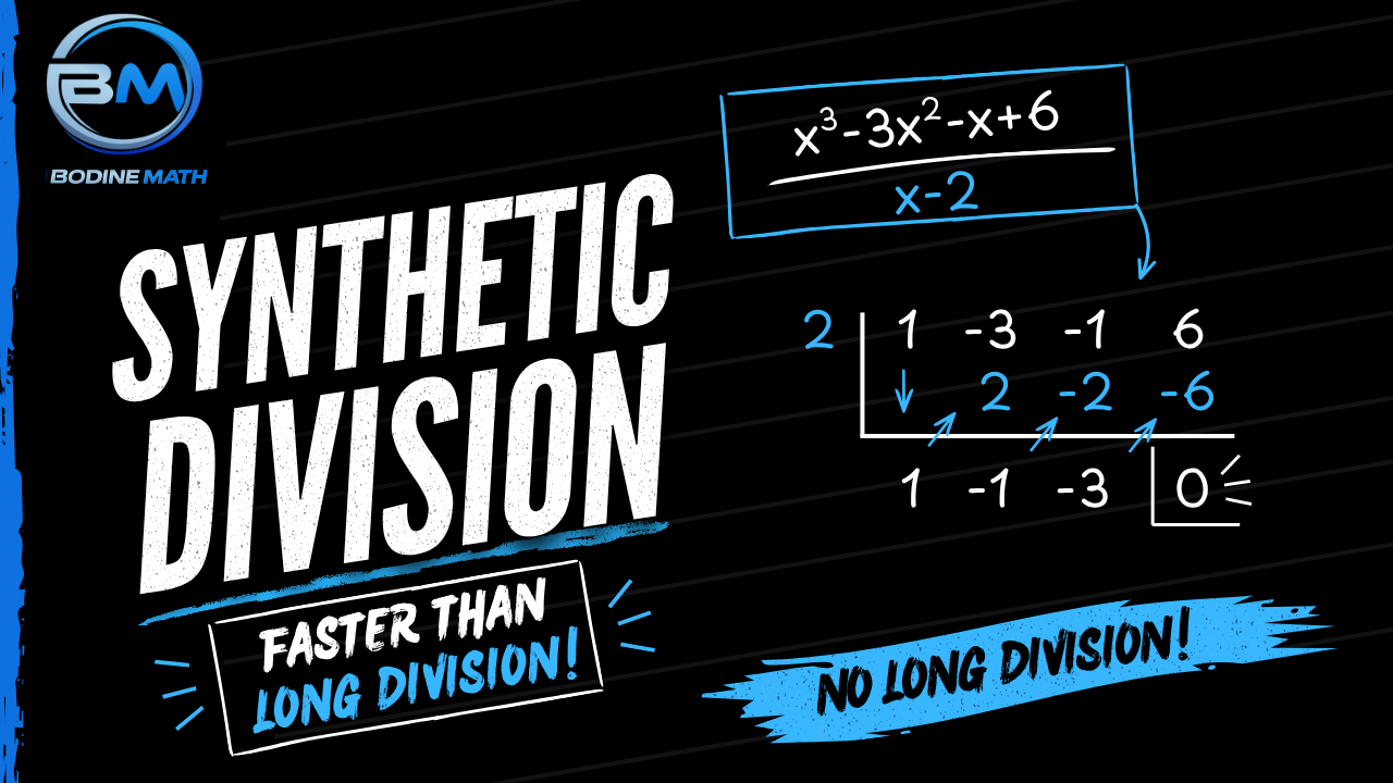 Synthetic Division: Faster Than Long Division - Bodine Math